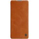 NILLKIN Qin Series Leather Shell with Card Slot Protecitve Case for Samsung Galaxy A91/S10 Lite - Brown Samsung Cases Mobile