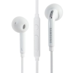 Ενσύρματα Ακουστικά SAMSUNG με Μικρόφωνο και Remote Control για όλα τα Smartphones και Tablets - Λευκό