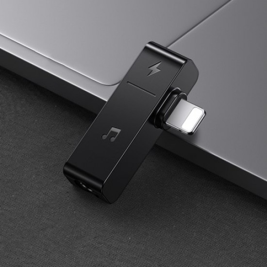 USAMS US-SJ385 AU12 Lightning + 3.5mm Charging Audio Adapter Apple Cables Adapters & Chargers