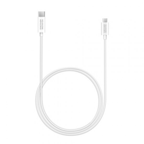 NILLKIN 1m 2.1A Type-C to Micro USB 2.0 Καλώδιο Δεδομένων - Λευκό (50023244) Καλώδια Αντάπτορες και Φορτιστές
