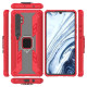 Warrior Style Rotating Ring Kickstand PC + TPU Hybrid Cover for Xiaomi Mi CC9 Pro / Mi Note 10 - Red XIAOMI Cases Mobile