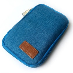Oxford Cloth Electronics Travel Carrying Pouch for Cable/Power Bank etc; Size: 17 x 11 x 2cm - Blue Oxford Cloth Electronics Travel Carrying Pouch for Cable/Power Bank etc; Size: 17 x 11 x 2cm - Blue