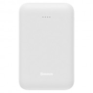 BASEUS Mini Jan 10000mAh Dual USB Power Bank with Micro USB/Type-C Inputs - White