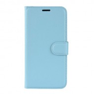 Litchi Skin Wallet Flip Leather Case for Galaxy A81/Note 10 Lite/M60s - Blue