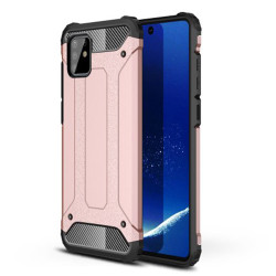 Tough Armor Υβριδική Θήκη Σιλικόνης TPU σε Συνδυαμό με Πλαστικό για Samsung Galaxy A81 / Note 10 Lite / M60s - Ροζέ Χρυσαφί