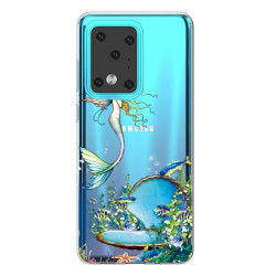 Pattern Printing TPU Case for Samsung Galaxy S20 Ultra - Mermaid
