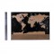 Personalized World Map Poster Deluxe Travel Tracker. Size: 59.5 x 82.5cm