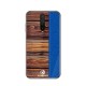 PINWUYO Pin Dun Series Wood Grain Pattern Drop-proof TPU Phone Case for Xiaomi Redmi K30 - Blue XIAOMI Cases Mobile