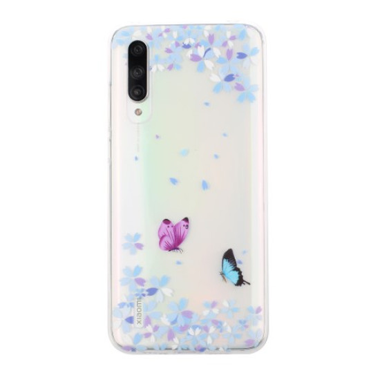 Θήκη Σιλικόνης TPU για Xiaomi Mi 9 Lite - Πεταλούδες και Άνθη XIAOMI Θήκες Κινητών