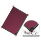 Tri-fold Stand Leather Smart Case for Lenovo Tab M10 TB-X605F/TB-X505 - Wine Red Lenovo Cases Mobile Tablet