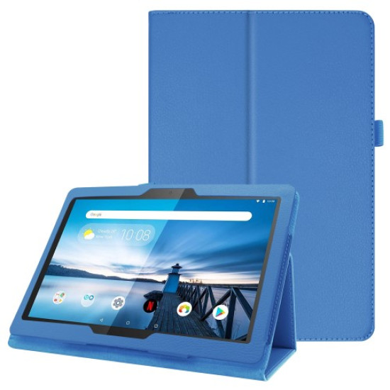 For Lenovo Tab P10 10.1-inch Litchi Texture Leather Stand Protection Case - Baby Blue Lenovo Cases Mobile Tablet