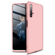 GKK 3-Piece Matte Hard PC Phone Shell Case for Huawei Honor 20/nova 5T/Honor 20/nova 5TS - Rose Gold