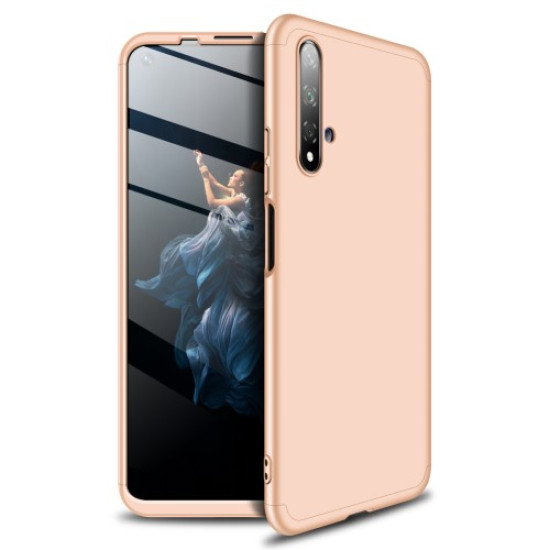 GKK 3-Piece Matte Hard PC Phone Shell Case for Huawei Honor 20/nova 5T/Honor 20/nova 5TS - Gold Huawei Cases Mobile