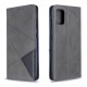 Geometric Pattern Leather Stand Case with Card Slots for Samsung Galaxy A51 - Grey Samsung Cases Mobile