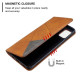 Geometric Pattern Leather Stand Case with Card Slots for Samsung Galaxy A51 - Brown Samsung Cases Mobile