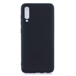 Solid Color Candy TPU Case for Samsung Galaxy A70 - Black