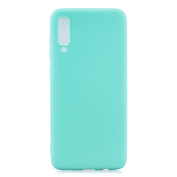 Solid Color Candy TPU Case for Samsung Galaxy A70 - Baby Blue
