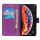Litchi Texture Wallet Stand Leather Mobile Phone Cover for Samsung Galaxy A10 - Purple Samsung Cases Mobile