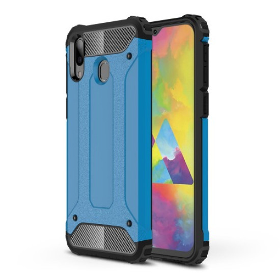 Armor Guard Plastic + TPU Hybrid Phone Cover for Samsung Galaxy M20 - Baby Blue Samsung Cases Mobile