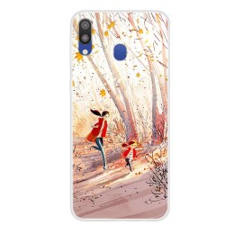 Pattern Printing TPU Case for Samsung Galaxy M20 - Happy Running Pattern Printing TPU Case for Samsung Galaxy M20 - Happy Running