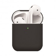 Θήκη Σιλικόνης Ματ για Apple AirPods - Μαύρο