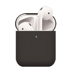 Θήκη Σιλικόνης Ματ για Apple AirPods - Μαύρο Θήκη Σιλικόνης Ματ για Apple AirPods - Μαύρο