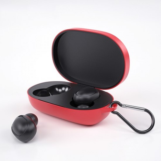 ESSAGER Θήκη Σιλικόνης για τα Xiaomi Mi Airdots Youth Edition / Redmi Airdots - Κόκκινο Bluetooth Ακουστικά / Ηχεία