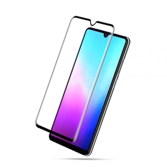 MOCOLO Silk Print Arc Edge Full Coverage Tempered Glass Screen Protector for Huawei Mate 20 - Black Huawei Screen Protectors