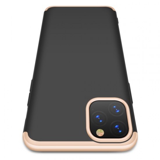 GKK Detachable 3-Piece Matte Hard PC Case for iPhone 11 Pro 5.8-inch - Gold Apple Cases Mobile