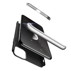 GKK Detachable 3-Piece Matte Hard PC Case for iPhone 11 6.1 inch - Silver / Black GKK Detachable 3-Piece Matte Hard PC Case for iPhone 11 6.1 inch - Silver / Black