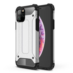 Armor Guard Plastic + TPU Hybrid Phone Casing for iPhone 11 Pro 5.8 inch (2019) - Silver