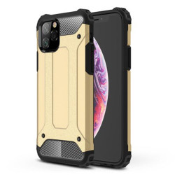 Armor Guard Plastic + TPU Hybrid Phone Casing for iPhone 11 Pro 5.8 inch (2019) - Yellow