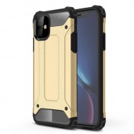 Armor Guard Plastic + TPU Hybrid Case for iPhone 11 6.1 inch (2019) - Gold