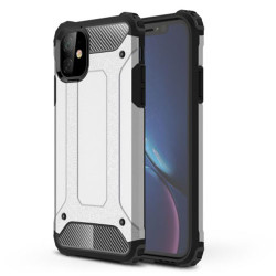 Armor Guard Plastic + TPU Hybrid Case for iPhone 11 6.1 inch (2019) - Silver