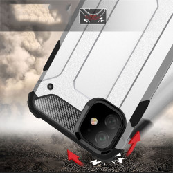 Armor Guard Plastic + TPU Hybrid Case for iPhone 11 6.1 inch (2019) - Silver