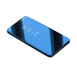 Θήκη Βιβλίο View Window (Όψη Καθρέφτη) με Βάση Στήριξης για Huawei Honor 8X - Μπλε