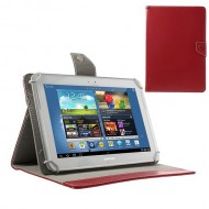 Universal Crazy Horse Leather Case w/ Stand for iPad Air / Sony Xperia Tablet Z 10-inch Tablet PC - Red