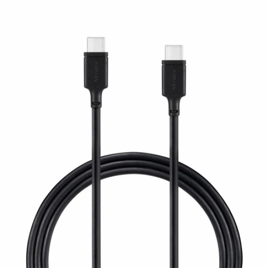 MOMAX Zero Type-C to Type-C Data Cable 3A Charge Sync Cord 1m - Black Cables Adapters & Chargers