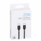 MOMAX Zero Type-C to Type-C Data Cable 3A Charge Sync Cord 1m - Black Cables Adapters & Chargers