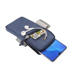 Universal Smartphones Cycling Running Fitness Armband Bag, Size: 18 x 9.5cm - Blue Universal Smartphones Cycling Running Fitness Armband Bag, Size: 18 x 9.5cm - Blue