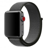 Nylon Velcro Υφασμάτινο Μπρασελέ για Apple Watch Series 5 4 44mm / Series 3 2 1 42mm - Πράσινο του Στρατού