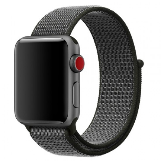 Nylon Velcro Υφασμάτινο Μπρασελέ για Apple Watch Series 5 4 44mm / Series 3 2 1 42mm - Πράσινο του Στρατού Gadgets - Παιχνίδια - Hobby
