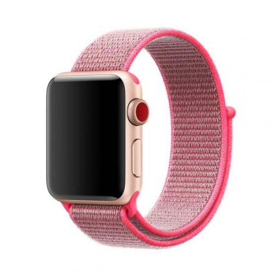 Nylon Velcro Closure Watch Band Replacement for Apple Watch Series 5 4 44mm / Series 3 2 1 42mm - Rose Gadgets - Toys - Hobby