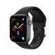 3D Diamond Texture Silicone Watch Band for Apple Watch Series 5 4 40mm / Series 3 2 1 38mm - Black Gadgets - Toys - Hobby