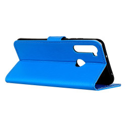 Δερμάτινη Θήκη Πορτοφόλι με Βάση Στήριξης για Xiaomi Redmi Note 8T - Μπλε