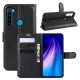 Litchi Skin Design Leather Case for Xiaomi Redmi Note 8T - Black XIAOMI Cases Mobile