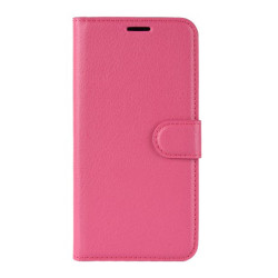 Δερμάτινη Θήκη Πορτοφόλι με Βάση Στήριξης για Xiaomi Redmi Note 8T - Φούξια