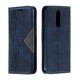 Splicing Auto-absorbed Leather Card Holder Phone Case for Xiaomi Redmi 8 - Blue XIAOMI Cases Mobile