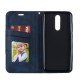 Splicing Auto-absorbed Leather Card Holder Phone Case for Xiaomi Redmi 8 - Blue XIAOMI Cases Mobile