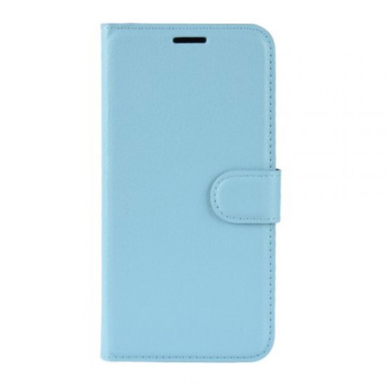 Litchi Texture Wallet Stand Leather Stand Card Holders Case for Xiaomi Redmi Note 8 - Baby Blue XIAOMI Cases Mobile